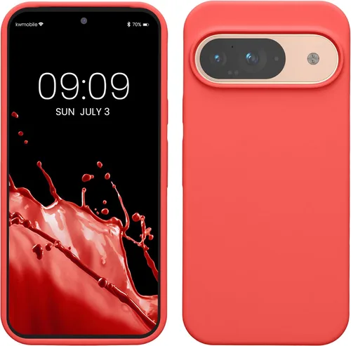 Vista 254 de kwmobile Funda Compatible con Google Pixel 6 Pro - Funda de Teléfono de Silicona TPU con Acabado Suave - Azul Caribe