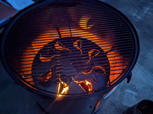 Vista 3 de FireDial - Sistema de gestión de calor para barbacoa de carbón y ahumadores de barbacoa, UDS, WSM, hervidor de agua (para WSM de 14 pulgadas)