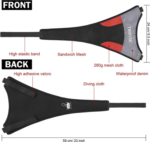 Vista 2 de Thinvik Marco de bicicleta protector de sudor que absorbe el sudor evita la corrosión de la bicicleta para entrenamiento de ciclismo