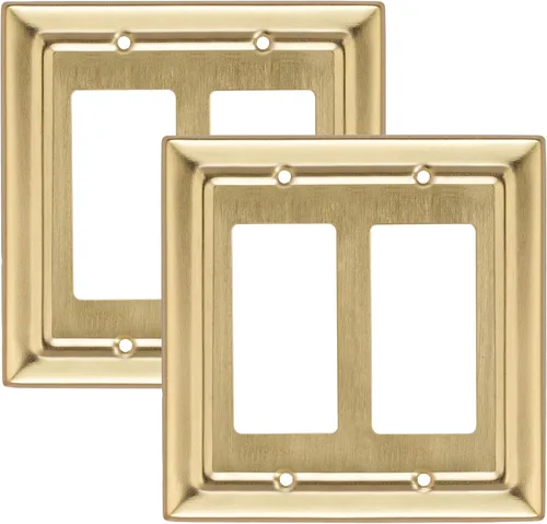 Vista 21 de Monarch Abode Placa de Pared Basculante de 1 Gang, Placa de Pared de Metal Decorativa Arquitectónica para Interruptor Individual, Placa Decorativa