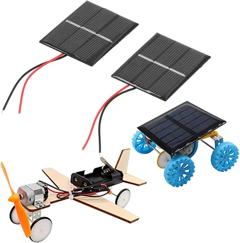 Vista 5 de Mini paneles solares, polisilicio micro mini pegamento energía células solares 0.4W 1.5V 1.693x2.165 in Kit de células solares módulo de panel solar