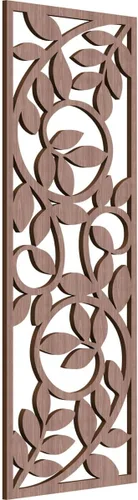 Vista 121 de 9 3/8"W x 24 3/8"H x 1/4"T Utica Decorativo Fretwork Madera Paneles de Pared, Abedul