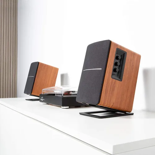 Vista 6 de Soportes de altavoz de escritorio de 7 pulgadas para altavoces de computadora de tamaño mediano, monitor de estudio, amortiguación de vibraciones