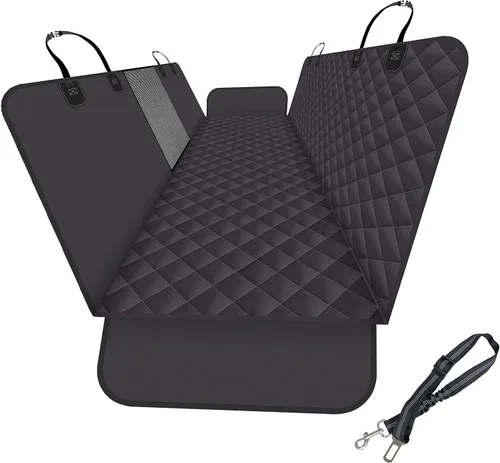 Vista 10 de GXT Funda Protectora para Asiento Trasero de Perro para Coches, SUV y Camiones con Ventana de Malla, Material Resistente a Arañazos, Antideslizante