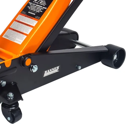 Vista 4 de Blackhawk Banner Gato de piso de 3.5 toneladas - Elevador hidráulico profesional resistente para automóvil, camión, SUV
