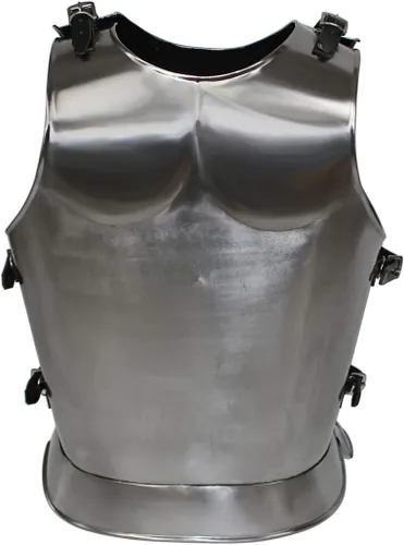 Vista 4 de Peto medieval Warrior - Ajustado - Metálico - Talla única, Metálico