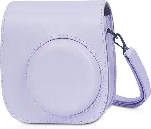 Vista 12 de Phetium Instant Mini 12 - Funda protectora para cámara compatible con Instax Mini 12 11, bolsa de piel sintética con bolsillo y correa de hombro