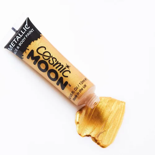 Vista 6 de Cosmic Moon - Maquillaje metálico para la cara y el cuerpo - 0.40 fl oz - ¡Crea fascinantes diseños de pintura facial metálica! - El juego de 8