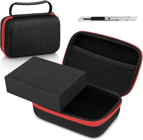 Vista 8 de Relaxweex Funda rígida de EVA con espuma personalizable de 7.1 x 4.7 x 3.1 pulgadas, funda protectora de transporte de EVA a prueba de golpes