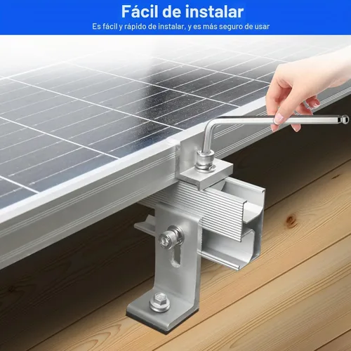 Vista 3 de 10 soportes de montaje para paneles solares, montaje en panel solar para 1-4 paneles solares de 1.4 pulgadas de grosor, soportes de panel solar