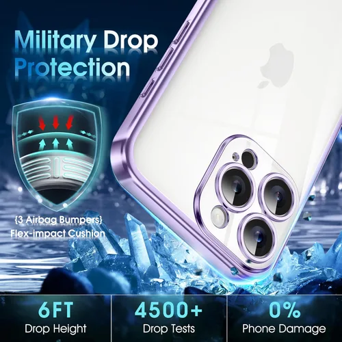 Vista 191 de Supdeal Funda cristalina transparente para iPhone 11, [No se amarillea] [Protección de la cámara] [Probado contra caídas de grado militar] Funda