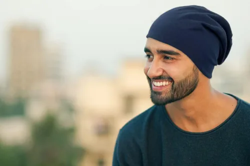 Vista 3 de Gorro holgado para mujeres y hombres, hip-hop, suave, ligero, para correr