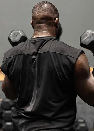 Vista 3 de MECH-ENG Camisetas sin mangas para hombre, atléticas, fitness, culturismo, entrenamiento