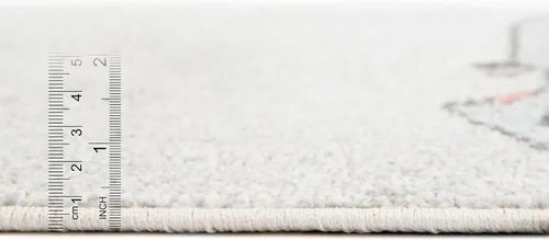 Vista 2 de Unique Loom Whimsy Collection - Alfombra rectangular de 2 pies 2 pulgadas x 2 pies 11 pulgadas, gris/negro