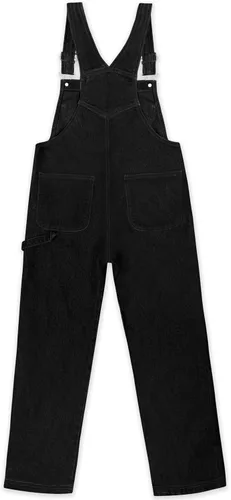 Vista 7 de Hybrid & Company Overol de mezclilla ajustable destruido casual para mujer, overol elástico Pvj156999-negro Ripp