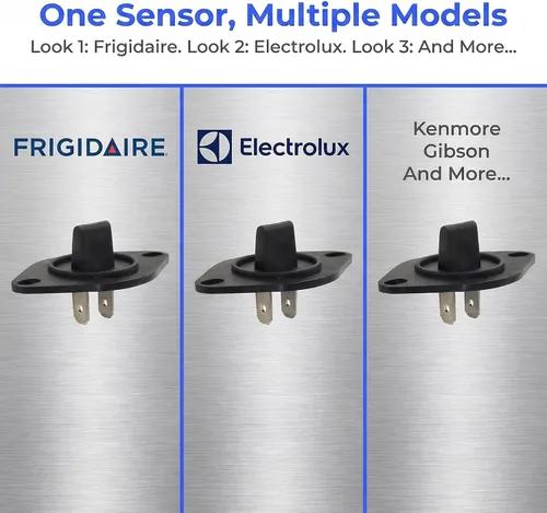 Vista 4 de (2 unidades) Termistor de control de secadora 134587700 – 10 K ohmios de resistencia se adapta a Frigidaire Kenmore Electrolux Dryer 1156925