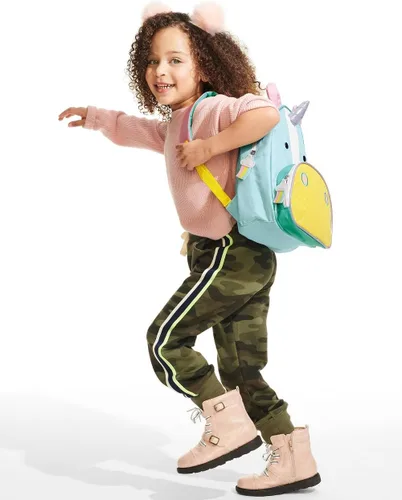 Vista 97 de Skip Hop - Mochila para preescolar, colección Zoo, para niños pequeños de 3 a 4 años, diseño de llama