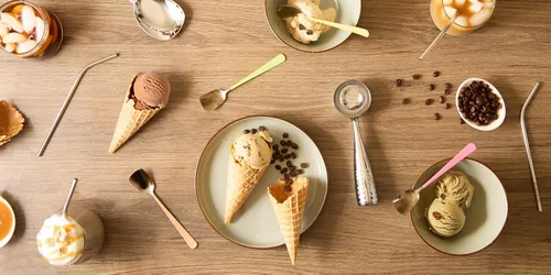 Vista 10 de RSVP International Colección de herramientas para helados, aptos para lavavajillas, mango grande, cucharada