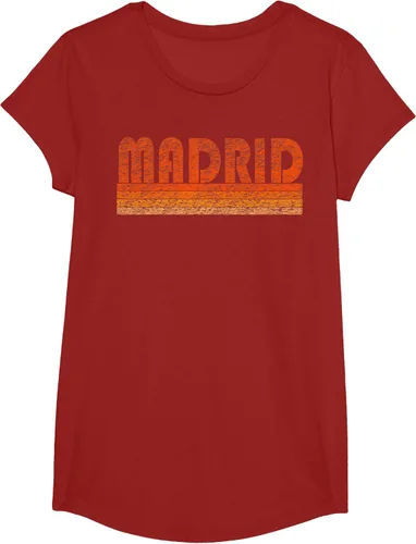Vista 80 de clásico Retro Madrid playera, hombre 3XL, Asphalt Negro