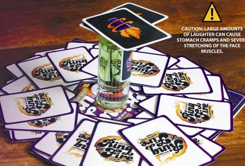 Vista 2 de INI Juego de cartas Ring of Fire Divertido juego de beber para fiesta de adultos Juegos de cartas para noche de juegos, despedida de soltera