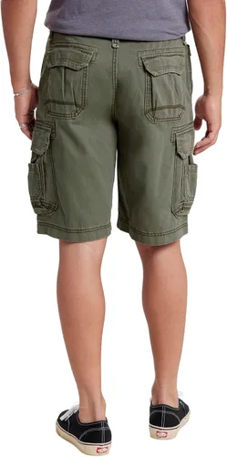 Vista 54 de Unionbay Survivor pantalones cortos de cargo con cinturón para hombre