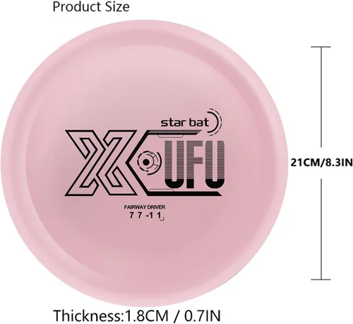 Vista 4 de X-UFO Juego de iniciación de Disc Golf, 5.64-6.00 oz, Putter de golf de disco, conductor de golf de disco, rango medio, juego de golf de disco