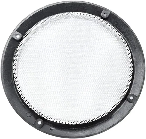 Vista 3 de uxcell 2 unids 5 "agujero de montaje diagonal distancia altavoz parrilla malla círculo decorativo Woofer protector cubierta blanca