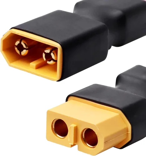 Vista 5 de Youme 4 piezas macho Deans T a hembra Tracxas conector sin cables adaptador enchufe compatible con Traxxass RC Car Truck Boat NiMH Lipo cargador