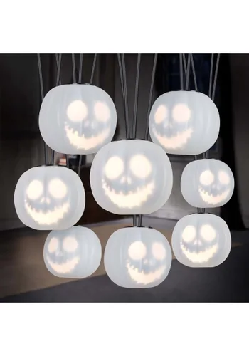 Vista 5 de Cadena de Luces Emote de Jack Skellington Pesadilla Antes de Navidad Multicolor