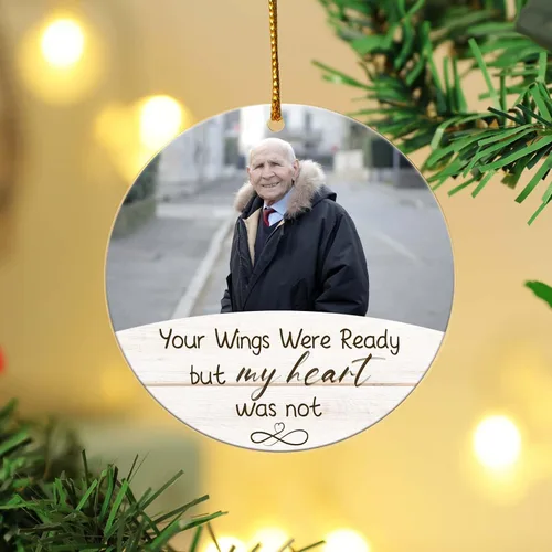 Vista 11 de Adornos de Navidad personalizados, adorno de matrimonio para la primera Navidad 2024, adorno de foto personalizado para mamá, adorno de primera