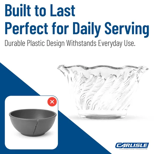 Vista 6 de Carlisle FoodService Products 453207 Mini taza de plástico para parfait, 5.4 onzas, transparente