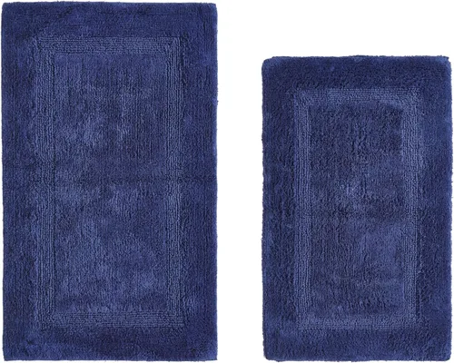Vista 48 de Better Trends Alfombra de Inodoro en Forma de U Cubierta de Asiento de Inodoro de Lujo 100% Algodón Absorbente de Agua, Cubierta de Tapa Reversible