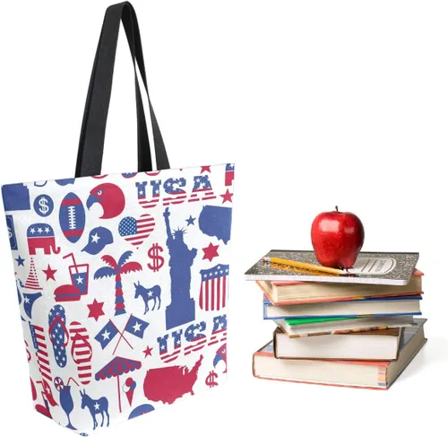Vista 4 de Bolso de hombro extra grande con estampado de estilo de moda para viajes en la playa, fin de semana, gimnasio, compras de comestibles
