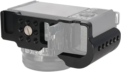 Vista 5 de NICEYRIG Jaula para cámara Sony ZV-E10 Vlog Vlogging, con mango de aluminio - 469