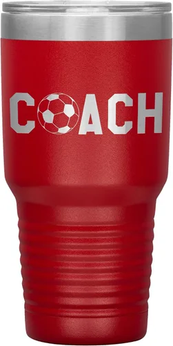 Vista 11 de Vaso de entrenador de fútbol, regalo de entrenador de fútbol, 30 onzas, con aislamiento, grabado de acero inoxidable, color negro