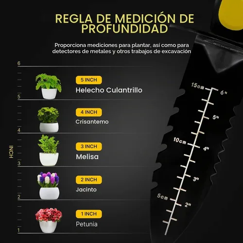 Vista 5 de CKG Pala Detectora de Metales, Excavadora de Doble Borde Dentado Resistente - Herramienta de Excavación de Detección de Metales con Vaina - Cuchillo