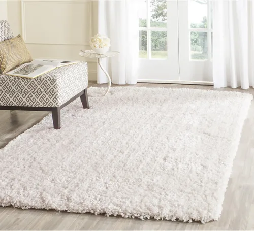 Vista 28 de SAFAVIEH Popcorn Shag Collection - Alfombra decorativa, 2 x 3 pies, beige, hecha a mano, 1.8 pulgadas de grosor, ideal para zonas de alto tráfico