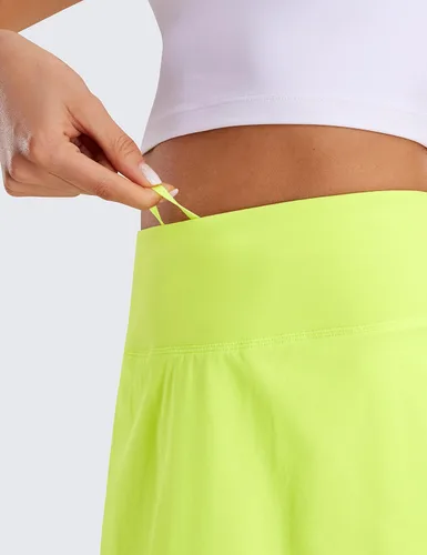 Vista 4 de CRZ YOGA Faldas de tenis plisadas para mujer con bolsillos, cintura alta, atléticas, para golf, faldas para mujer, suaves, transpirables, lindas