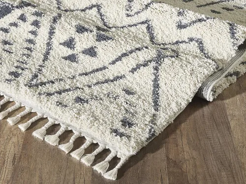 Vista 7 de Abani Willow Collection - Alfombra geométrica bohemia, rectangular, color marfil y gris, 4 x 6 pies, estilo tribal