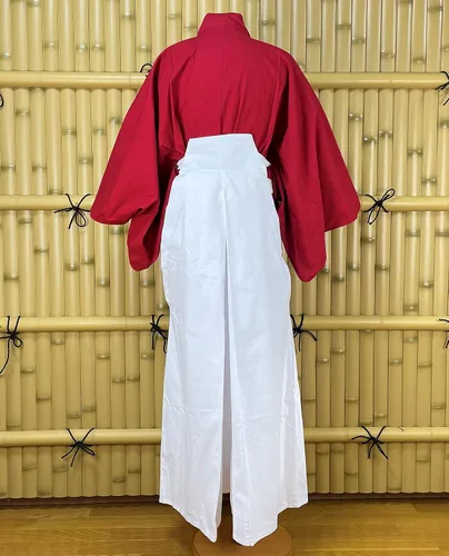 Vista 3 de Uniforme Samurái Japonés Hakama RD×WH UMA M