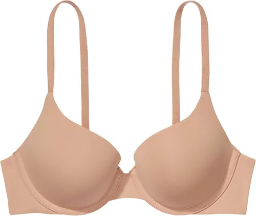 Vista 3 de Victoria's Secret Brasier tipo camiseta de algodón con forma perfecta, cobertura completa, acolchado, alisado, brasier para mujer (32A-38DDD)