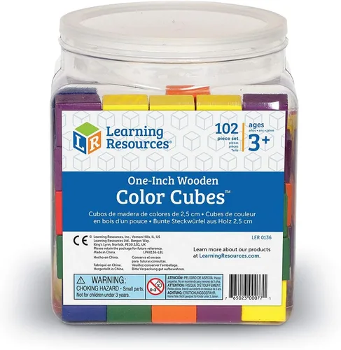 Vista 4 de Learning Resources Cubos de color de madera