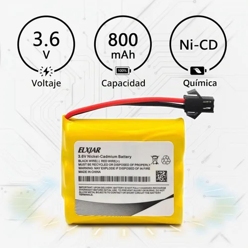 Vista 3 de Paquete de 4 baterías AA de 3.6 V 800 mAh para excavadora SY-E571 E571-003