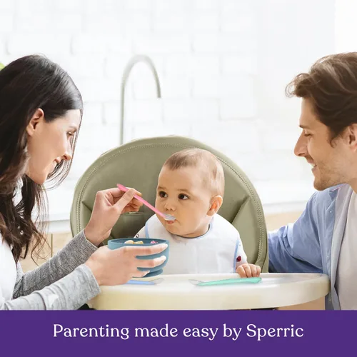 Vista 5 de Best Baby Spoons First Stage 4 meses, silicona suave de grado alimenticio, cuchara de bebé autoalimentada, cucharas para bebés, cucharas para niños