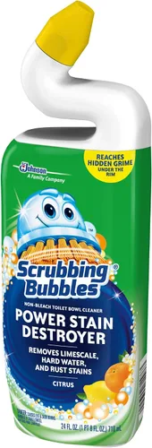 Vista 6 de Scrubbing Bubbles Extra Power Limpiador de inodoro, cítricos, 1 botella exprimible, 24 onzas