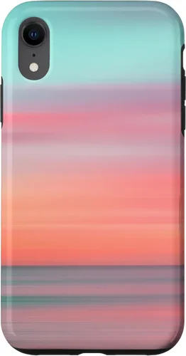 Vista 25 de Funda hawaiana para iPhone 17, diseño de playa tropical de Hawái, color azul melocotón
