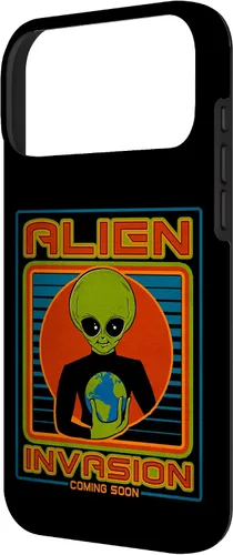 Vista 59 de Funda para iPhone 13 Pro Max Alien Invasion 1984 Tech Noir Distopía