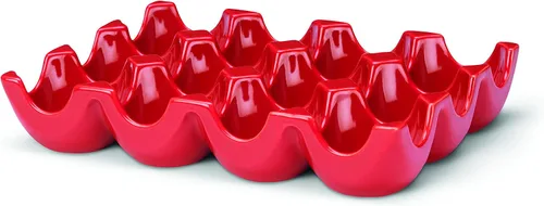 Vista 15 de Rachael Ray Bandeja/Soporte para huevos de cerámica de esmalte sólido, 12 tazas, gris oscuro