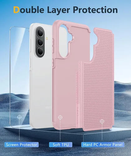 Vista 958 de FNTCASE Funda para iPhone 17 Pro: Fundas delgadas translúcidas de color azul claro compatibles con MagSafe, protección completa de la cámara