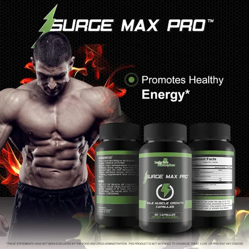 Vista 6 de Surge Max Pro - Fórmula de crecimiento muscular - Mejora la potencia, la fuerza, la resistencia y la energía - Bomba muscular explosiva - Grandes